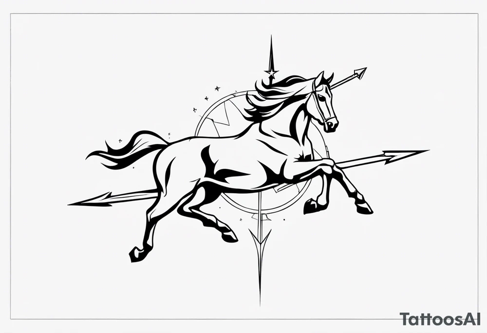 Flash Sagittarius tattoo idea