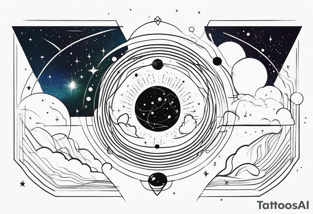 universe quantum field tattoo idea