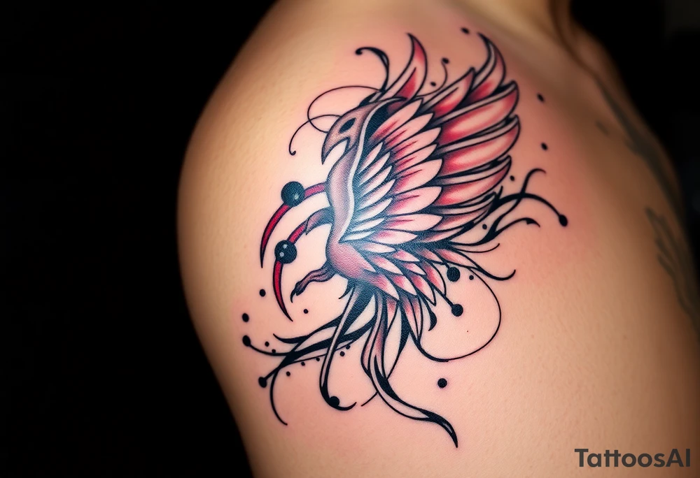 A tatuagem deve expressar força, liberdade e conexão com a multiplicidade da vida, incorporando elementos abstratos e fluidos, com linhas que sugiram movimento e transformação contínua. Evite clichês e busque um design original e significativo. Utilize técnicas de miimalismo, pontilhismo e aquarela. tattoo idea