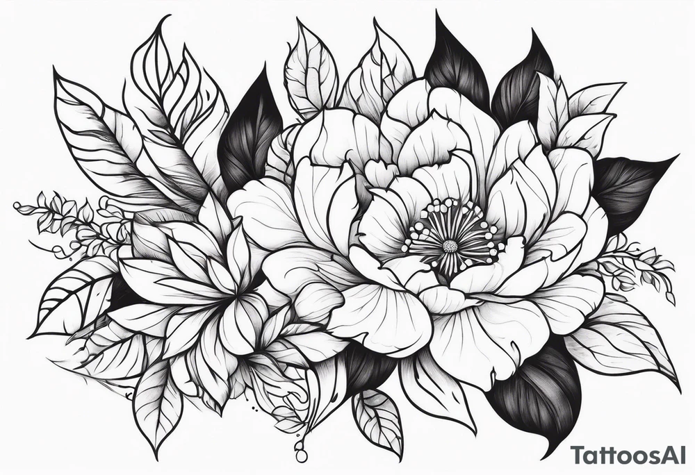 Floral Motif tattoo idea