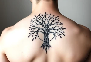 vitruvian man

tree of life
with circle tattoo idea