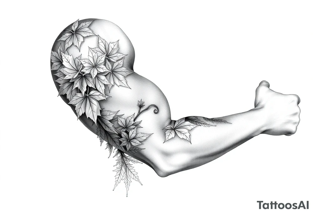 Maple leaves, juniper leaves, Blake, Kenya, Jacob, 49ers, Acura logo, gmc logo, Chrysler logo tattoo idea