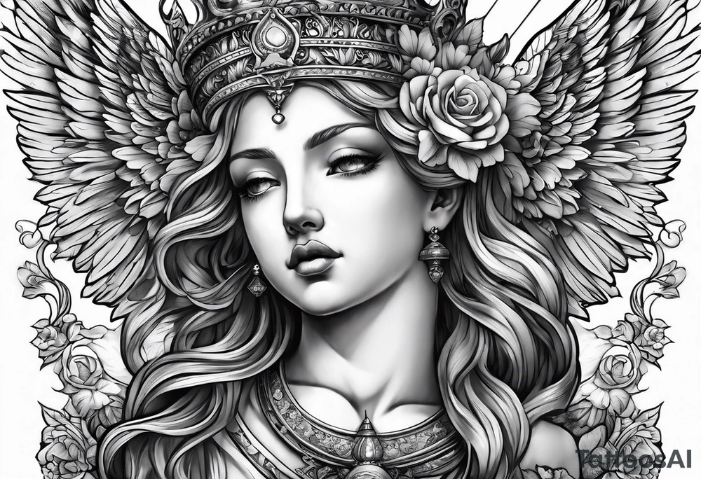 KinderEngel statue tattoo idea