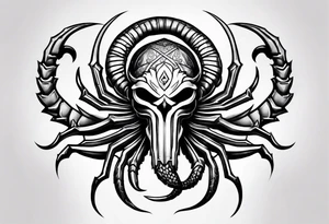 Scorpion+trident tattoo idea