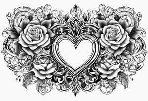 Ophélie et Quentin avec coeur tattoo idea