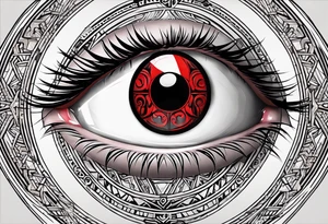 Sharingan eyes tattoo idea
