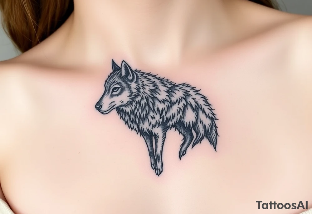 Wolf disguised as a sheep tattoo idea