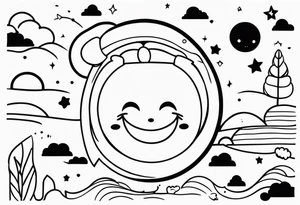 Happy, jolly , cute tattoo idea