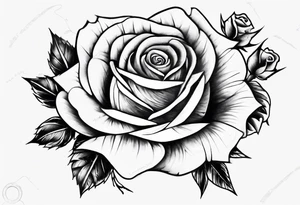 Rose with the name Torri in it tattoo idea