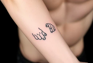 Michaelangelo hands reaching toward each other tattoo idea