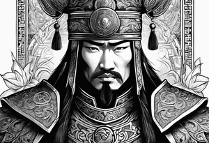 mongolian hero tattoo idea