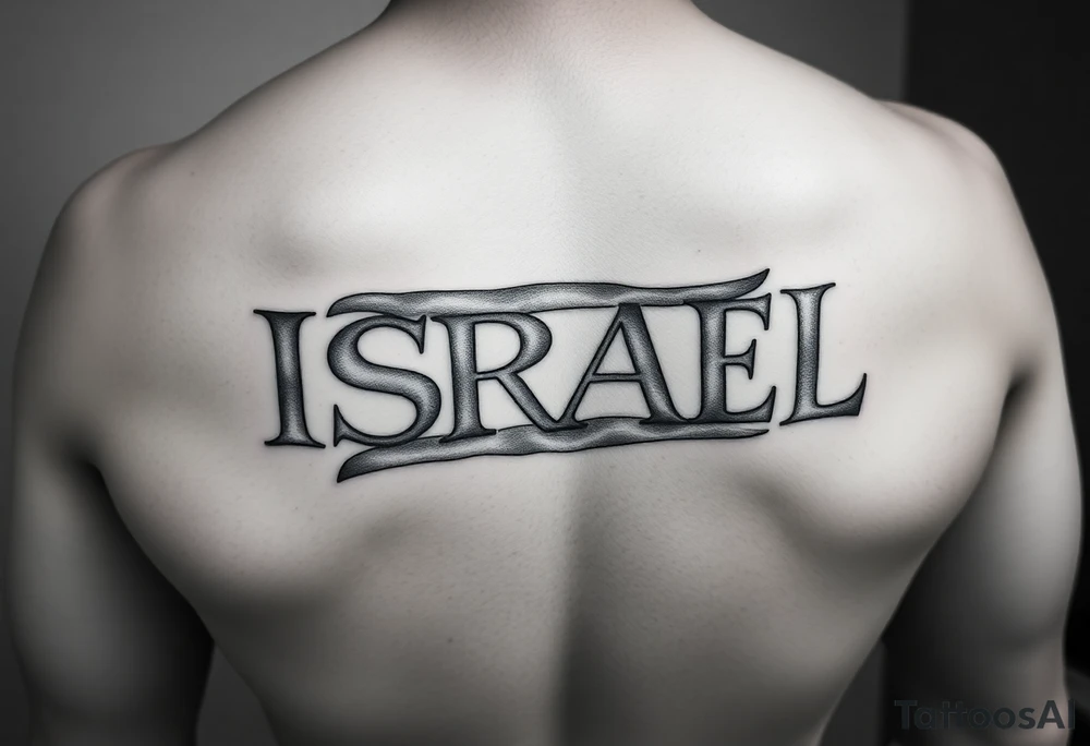 My sons name is Israel and I want to get his name but I want the Israelin flag or something tattoo idea