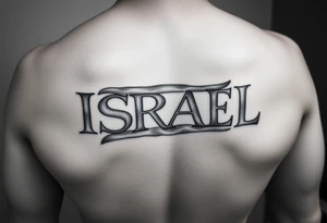 My sons name is Israel and I want to get his name but I want the Israelin flag or something tattoo idea