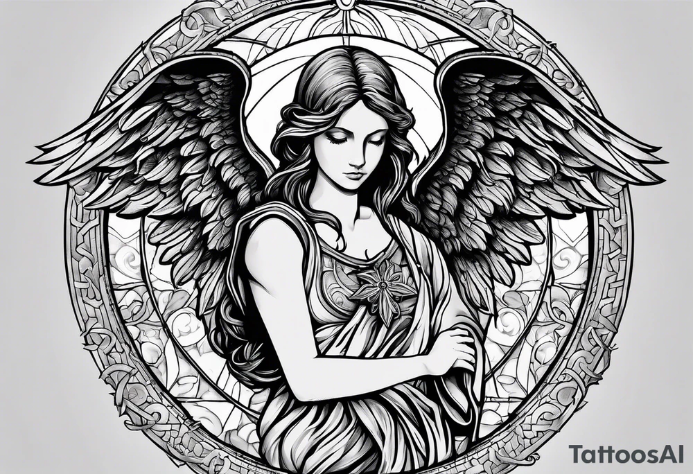 Guardian angel Something religious and some women
eyes too. 2012 wrote
in Roman numbers tattoo idea