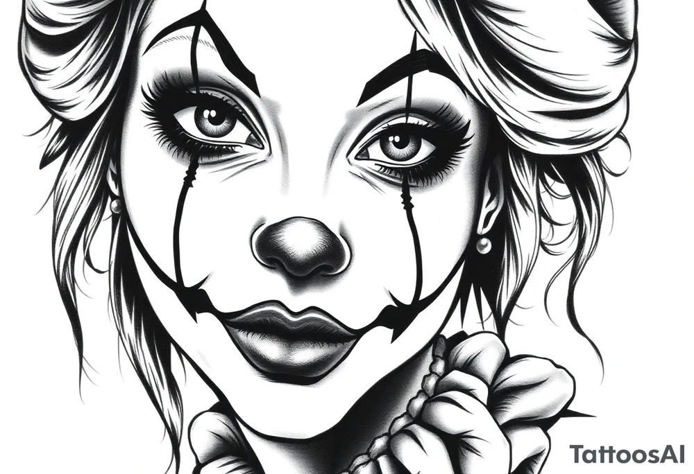 Clown Girl tattoo idea