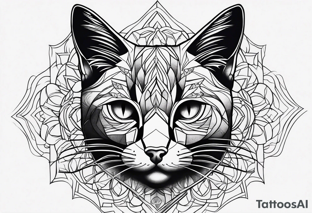 Black Cat tattoo idea