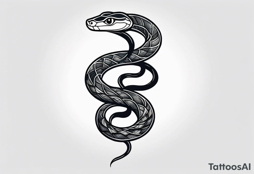 Snake wrapped around arm tattoo idea