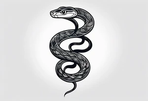 Snake wrapped around arm tattoo idea
