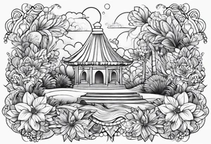 cute fine line tattoo idea