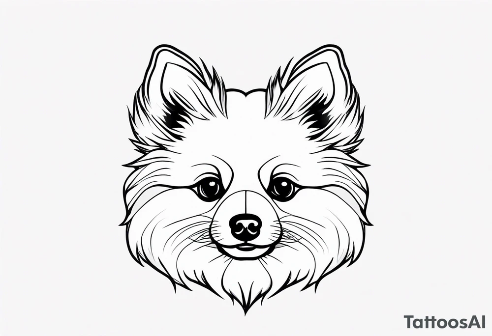 Pomeranian tattoo idea