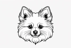 Pomeranian tattoo idea