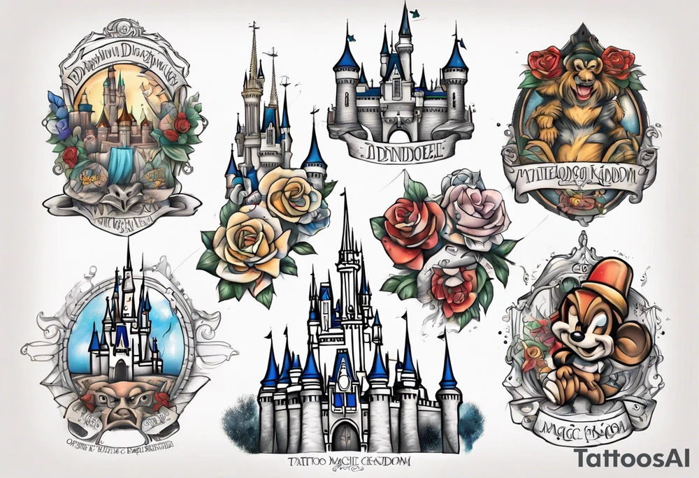 DisneyWorld Magic Kingdom tattoo idea