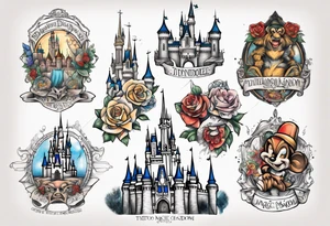 DisneyWorld Magic Kingdom tattoo idea