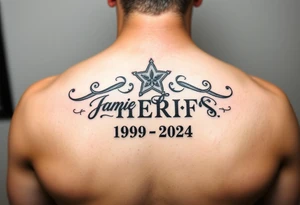 Memorial tattoo for dad 
Jamie Sheriff
1959-2024 tattoo idea