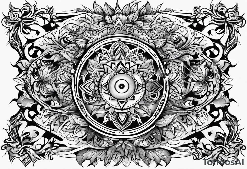 Half chest tattoo tattoo idea