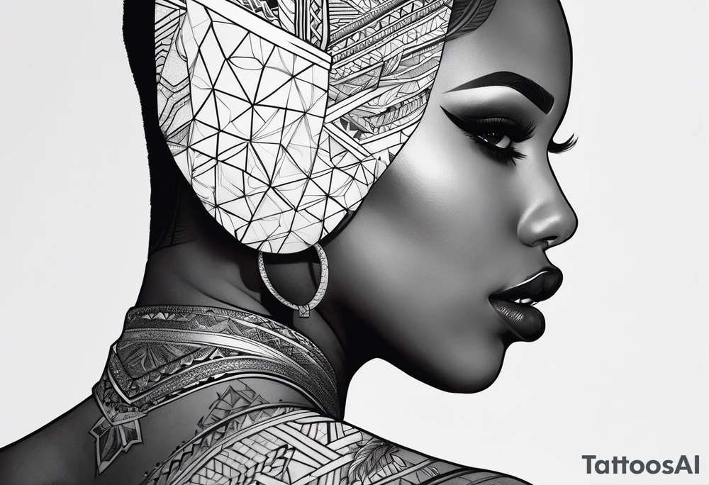 Black person tattoo idea