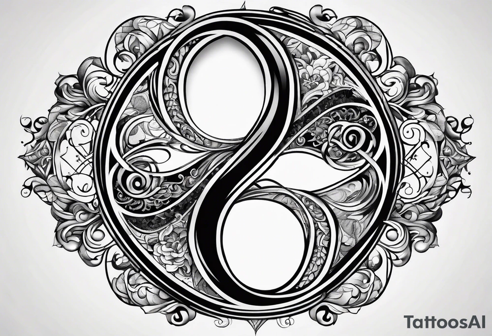 infinity symbol mixed with ying yang symbol tattoo idea infinity symbol mixed with ying yang symbol tattoo idea