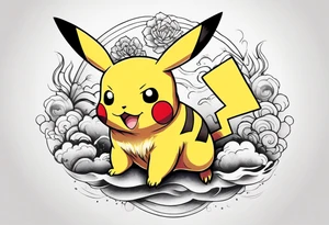 Pikachu tattoo idea