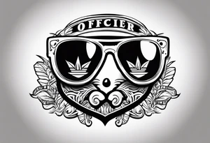 sunglasses Officer Bigdick tattoo idea