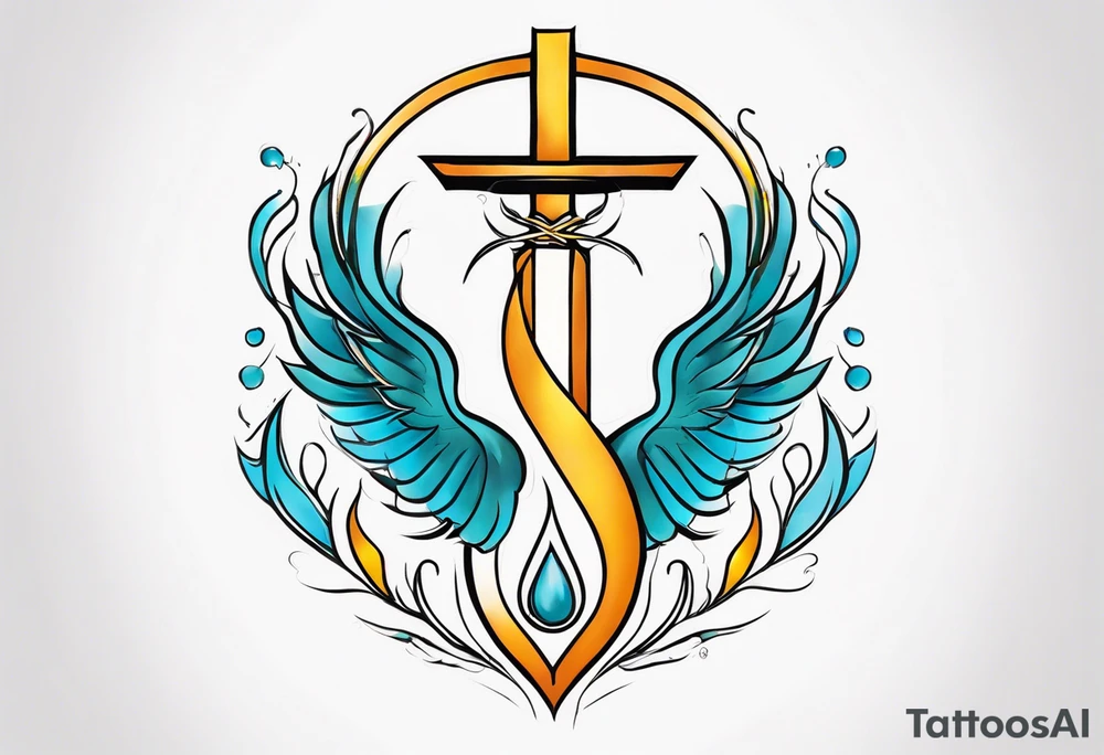 strength, pisces, water, phoenix, small, nuanced, positive, ankh tattoo idea