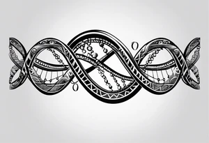 Dna strand tattoo idea