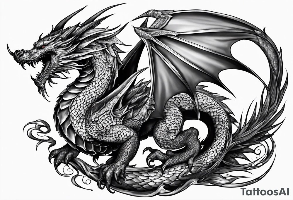Drache tattoo idea