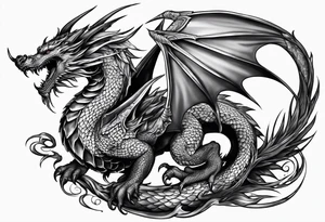 Drache tattoo idea