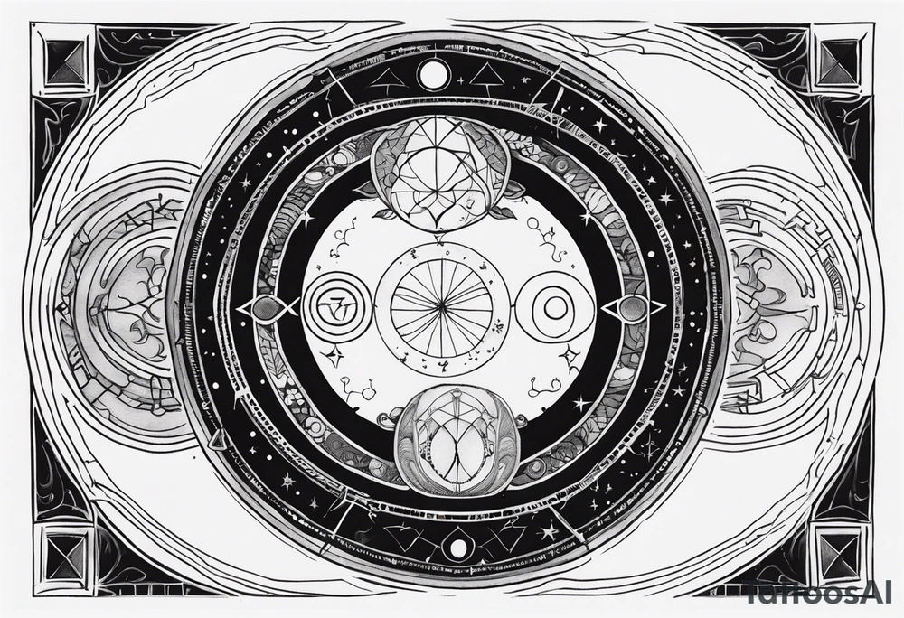 Astrology, Gemini, Natal Chart, angelic, soul mates, vision, planetary, ying yang, the moon, third eye, mystical
armband tattoo idea