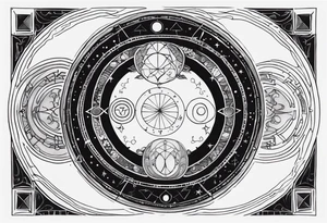 Astrology, Gemini, Natal Chart, angelic, soul mates, vision, planetary, ying yang, the moon, third eye, mystical
armband tattoo idea