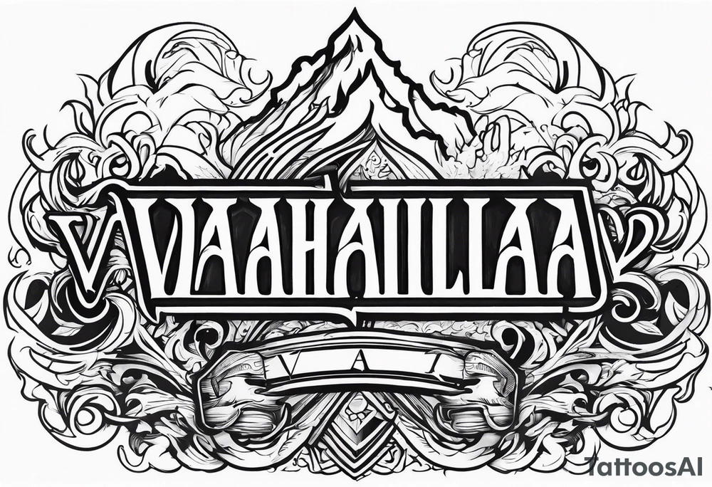 Valhalla fire tattoo idea