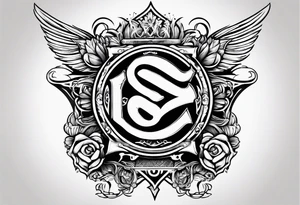 initials

S. C.  H.  J. tattoo idea