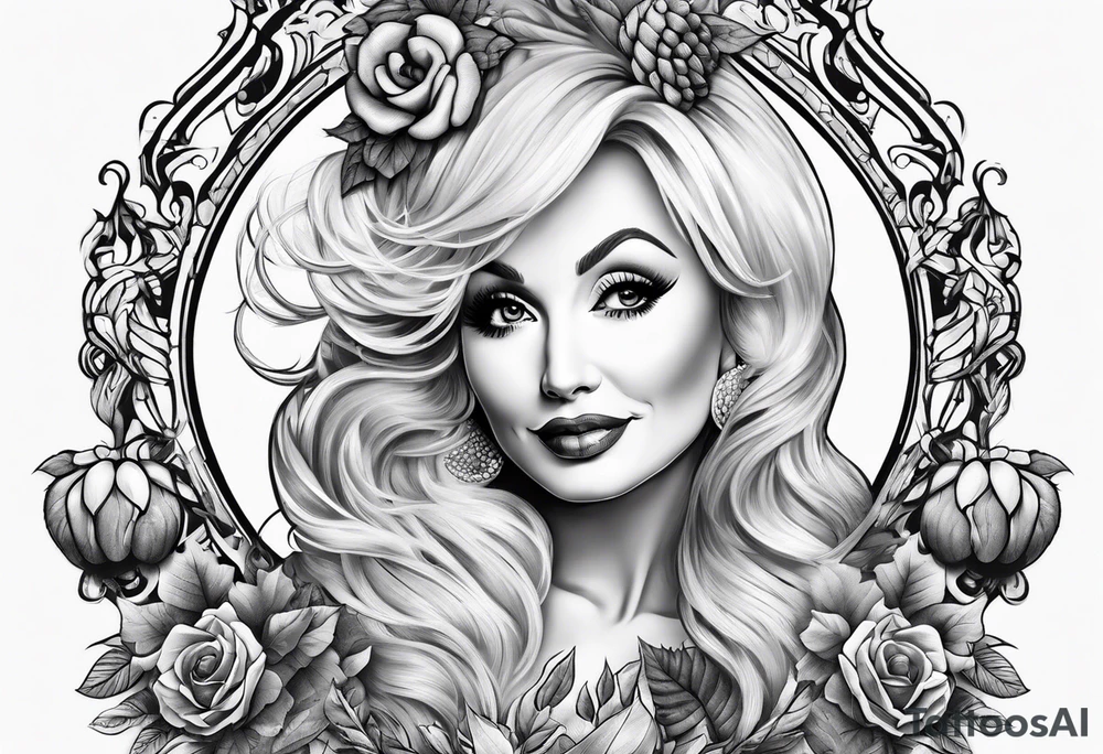 Dolly Parton and acorn tattoo idea