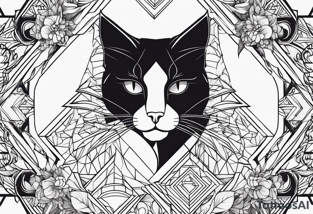 Black Cat tattoo idea
