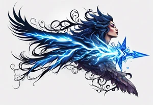 Blue Lightning tattoo idea
