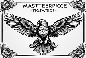 Fine line postage stamp tattoo idea