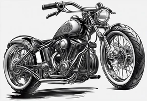 bicycle gear and chain as watch around wrist tattoo idea