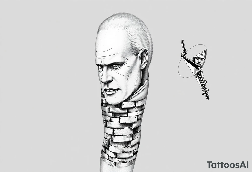 I want the characters off of the series on Disney plus snow fall. I want Franklen, Leon , gerome, avi and the fbi agent. I want the gaps with other bits from the series and the quote I built this shit brick by brick somwhere involved. I want this as an arm sleeve Tatoo tattoo idea