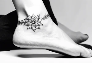 feminine ankle bracelet tattoo tattoo idea