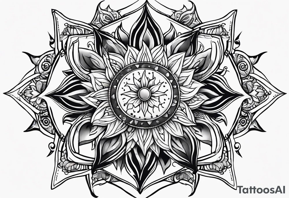 sun tattoo idea