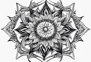sun tattoo idea